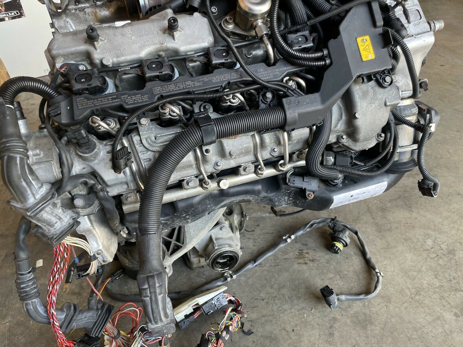 BMW E70 E71 X5 XDRIVE50I N63 ENGINE MOTOR TURBOCHARGED ASSEMBLY OEM